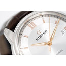 Eterna Adventic Men's Silver / Brown Leather Automatic Watch 2970.41.17.1325 - WatchStatus Ltd