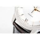 Eterna Adventic Men's Silver / Brown Leather Automatic Watch 2970.41.17.1325 - WatchStatus Ltd