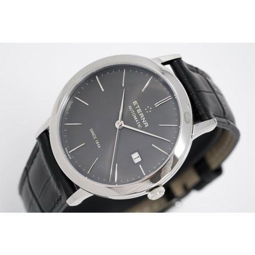 Eterna Eternity Men's Grey / Black Leather Automatic Watch 2700.41.50.1383 - WatchStatus Ltd