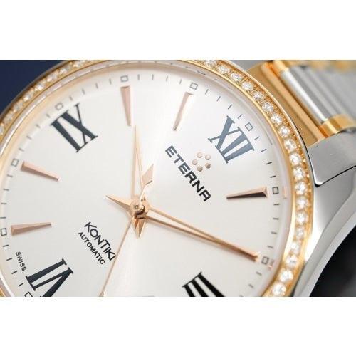 Eterna KonTiki Ladies Two-Tone Diamond Automatic Watch 1260.55.17.1732 - WatchStatus Ltd