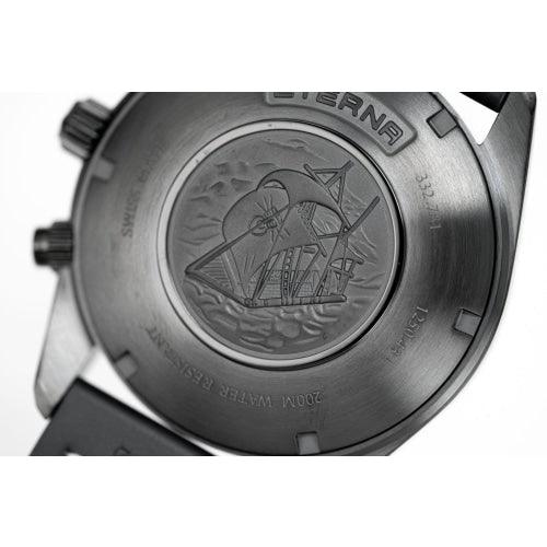 Eterna KonTiki Men's Black Chronograph Watch 1250.43.41.1308 - WatchStatus Ltd