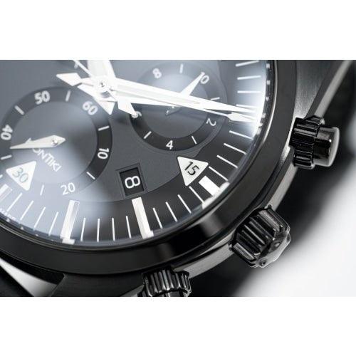 Eterna KonTiki Men's Black Chronograph Watch 1250.43.41.1308 - WatchStatus Ltd