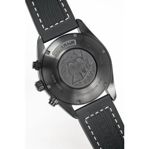 Eterna KonTiki Men's Black Chronograph Watch 1250.43.41.1308 - WatchStatus Ltd
