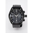 Eterna KonTiki Men's Black Leather Automatic Chronograph Watch 1241.43.41.1305 - WatchStatus Ltd