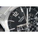 Festina Timeless Men's Silver / Black Chronograph Watch F20343-8 - WatchStatus Ltd