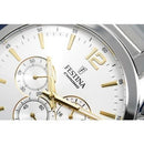 Festina Watch Silver Gold Timeless Chrono Stainless Steel F20343-1 - WatchStatus Ltd