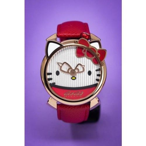 GaGa Milano Hello Kitty Rose Gold / Red 40mm Watch - WatchStatus Ltd