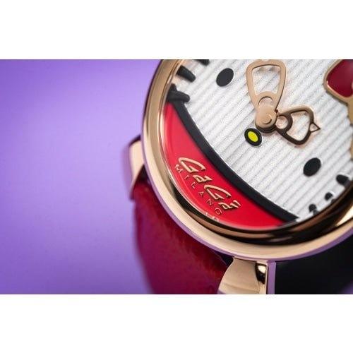 GaGa Milano Hello Kitty Rose Gold / Red 40mm Watch - WatchStatus Ltd