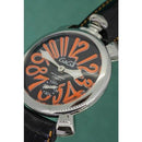 GaGa Milano Manuale Automatic Black Leather 48mm Watch 5010.11 - WatchStatus Ltd