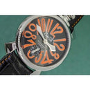 GaGa Milano Manuale Automatic Black Leather 48mm Watch 5010.11 - WatchStatus Ltd