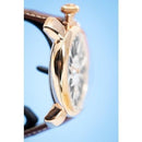 GaGa Milano Manuale Automatic Silver Dial Brown Leather 48mm Watch - WatchStatus Ltd