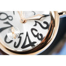 GaGa Milano Manuale Automatic Silver Dial Brown Leather 48mm Watch - WatchStatus Ltd