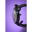 GaGa Milano Manuale Black Leather 48mm Mechanical Watch 5012.06 - WatchStatus Ltd