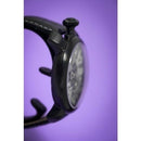 GaGa Milano Manuale Black Leather 48mm Mechanical Watch 5012.06 - WatchStatus Ltd