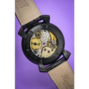 GaGa Milano Manuale Black Leather 48mm Mechanical Watch 5012.06 - WatchStatus Ltd