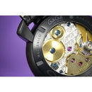 GaGa Milano Manuale Black Leather 48mm Mechanical Watch 5012.06 - WatchStatus Ltd