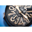 GaGa Milano Manuale Carbon Brown Leather 48mm Watch - WatchStatus Ltd