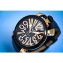 GaGa Milano Manuale Carbon Brown Leather 48mm Watch - WatchStatus Ltd