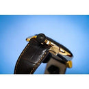 GaGa Milano Manuale Carbon Brown Leather 48mm Watch - WatchStatus Ltd