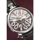 GaGa Milano Manuale Mechanical Brown Leather 48mm Watch 5010.13 - WatchStatus Ltd
