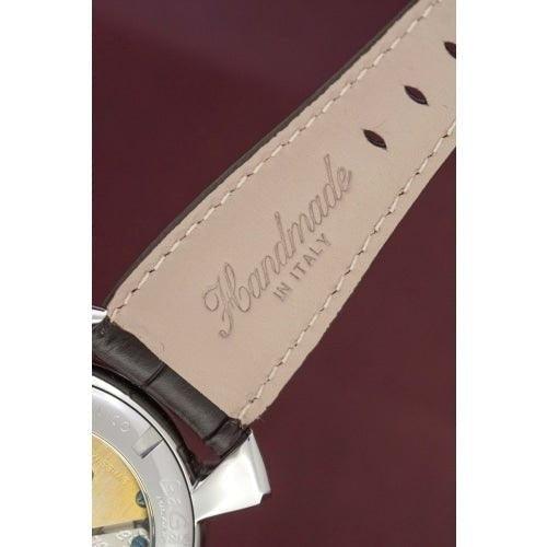 GaGa Milano Manuale Mechanical Brown Leather 48mm Watch 5010.13 - WatchStatus Ltd