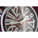 GaGa Milano Manuale Mechanical Brown Leather 48mm Watch 5010.13 - WatchStatus Ltd
