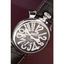 GaGa Milano Manuale Mechanical Brown Leather 48mm Watch 5010.13 - WatchStatus Ltd