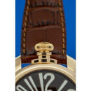GaGa Milano Manuale Mechanical Brown Rose Gold 48mm Watch - WatchStatus Ltd