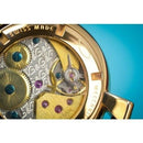 GaGa Milano Manuale Mechanical Gold Black Leather 48mm Watch - WatchStatus Ltd