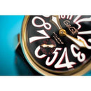 GaGa Milano Manuale Mechanical Gold Black Leather 48mm Watch - WatchStatus Ltd