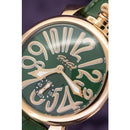 GaGa Milano Manuale Mechanical Green / Rose Gold 48mm Watch - WatchStatus Ltd