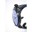 GaGa Milano Manuale Mosaico Black Leather 48mm Watch - WatchStatus Ltd