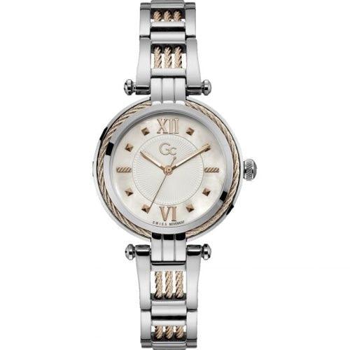 GC CableBijou Ladies Two-tone Watch Y56003L1MF - WatchStatus Ltd