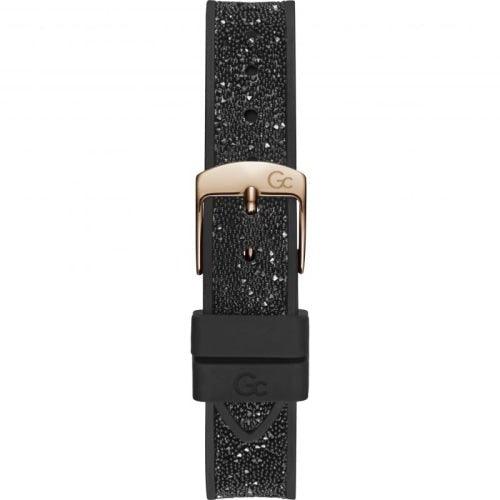 GC CableChic Ladies Black Rubber 36mm Watch Y58003L2MF - WatchStatus Ltd