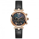 GC Sport 2 Ladies Black Pearl Leather Watch Y28004L2 - WatchStatus Ltd