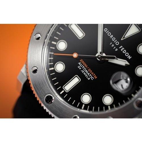 Giorgio Fedon Aquamarine II Men's Black Silicone Watch GFCR008 - WatchStatus Ltd