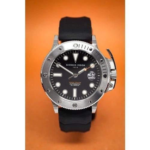 Giorgio Fedon Aquamarine II Men's Black Silicone Watch GFCR008 - WatchStatus Ltd