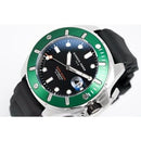 Giorgio Fedon Men's Aquamarine III Green / Black Rubber Watch GFCU003 - WatchStatus Ltd