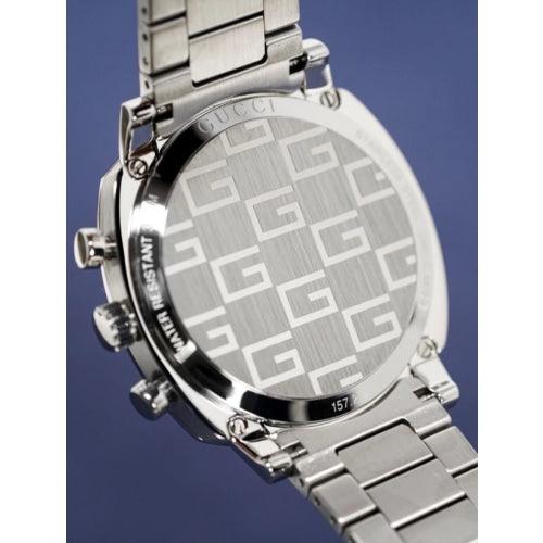 Gucci Grip Men’s Silver Chronograph Watch YA157302 - Watches