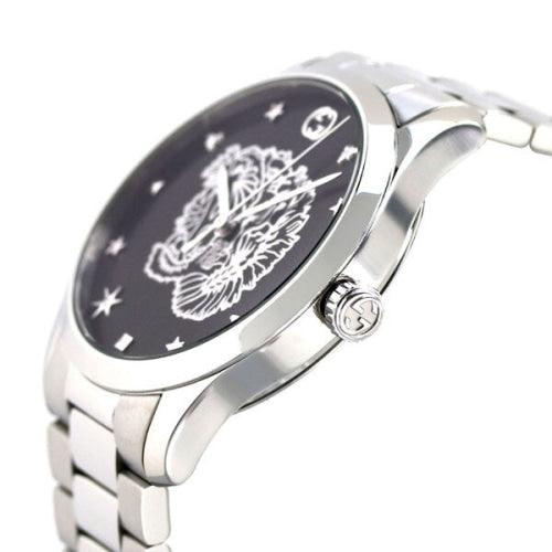 Gucci YA1264125 Men’s G-Timeless Tiger Silver Swiss Watch - Watches
