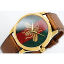 Gucci Watch Le Marche Des Merveilles Honey Bee Brown YA126451B - Watches & Crystals