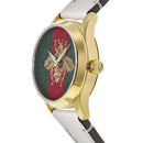 Gucci YA1265009 Ladies G-Timeless Beige Leather Swiss Watch - Watches