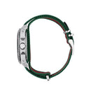 Gucci YA136209 Men’s Dive Black Green Stripe Fabric 45mm Swiss Watch - Watches