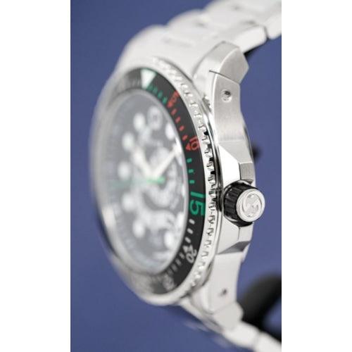 Gucci YA136218 Men’s Dive Snake Silver / Black Stainless 45mm Swiss Watch - Watches
