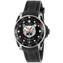 Gucci YA136320 Men’s Dive Feline Motif Black Rubber Swiss Watch