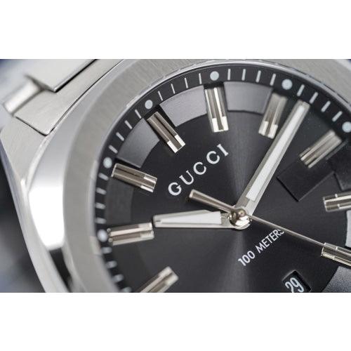 Gucci Men's Watch GG2570 Silver Black YA142301 - Watches & Crystals