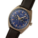 Guess Blazer Men’s Blue / Brown Leather Watch GW0212G2 - Watches