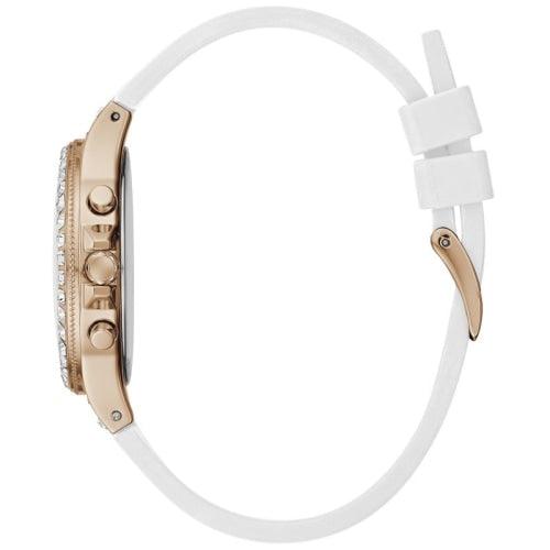 Guess Moonlight Ladies White Rubber 36mm Watch GW0257L2 - Watches
