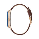 Guess Vector Men’s Blue / Brown Leather Watch GW0216G1 - Watches