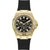 Guess Venus Ladies Black Gold Silicone Watch GW0118L1 - Watches